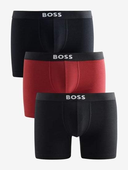 Dsiney Kidz - BOSS Black/Red One Logo Hipster  Boxers 3 Pack image 1