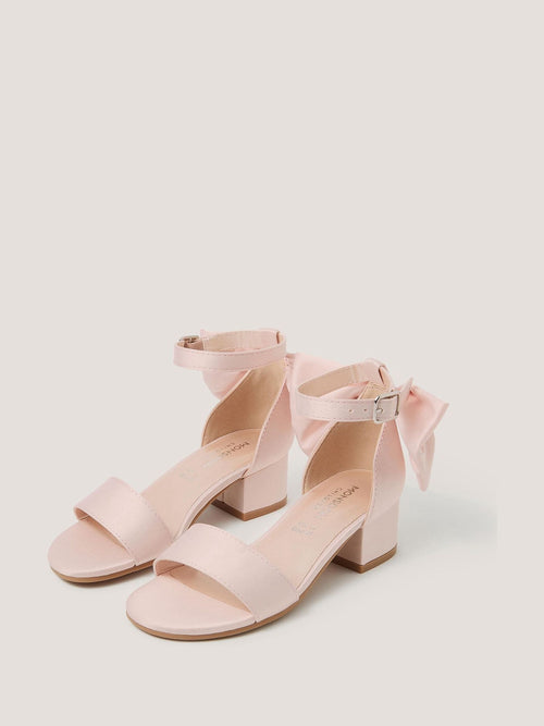 Monsoon Pink Two Part Bow Heels image 1