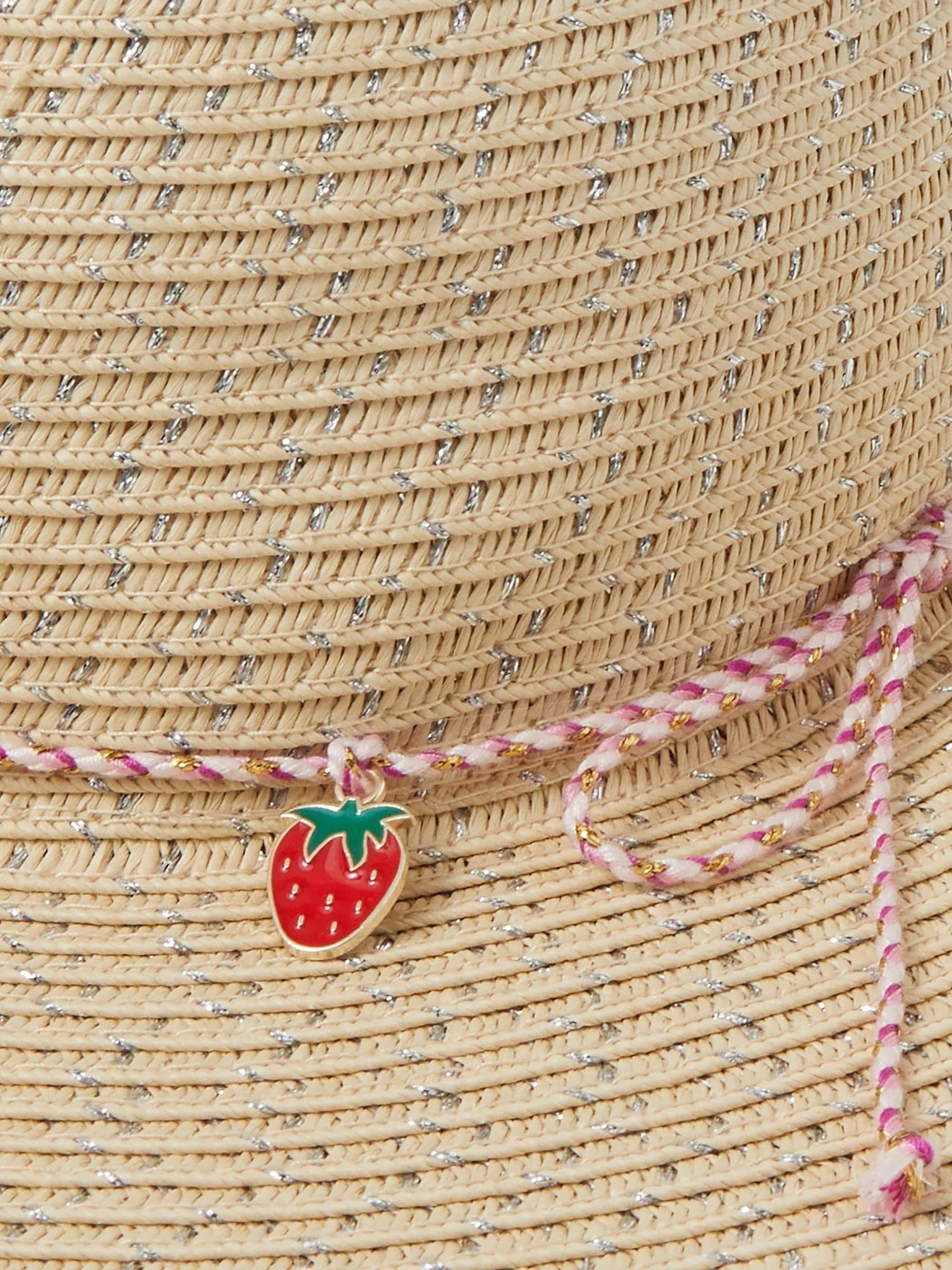 Angels By Accessorize Natural Cherry Charm Floppy Hat image 2