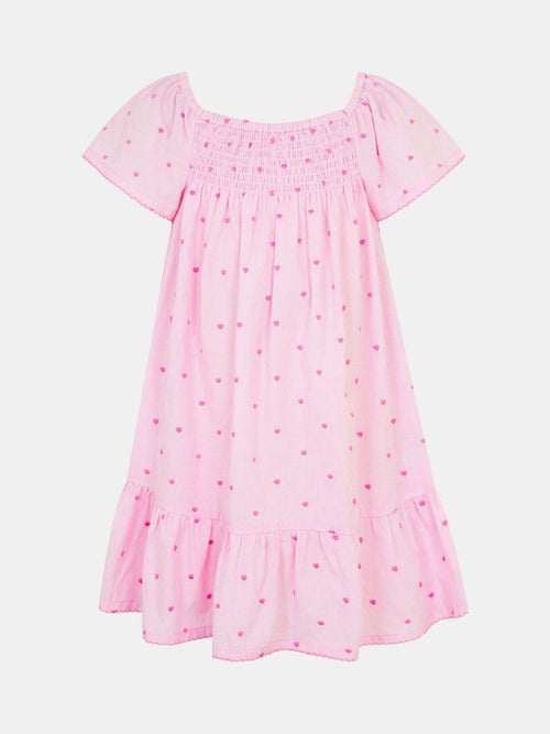 Dsiney Kidz - Angels By Accessorize Pink Girls Heart Embroidered Dress image 1