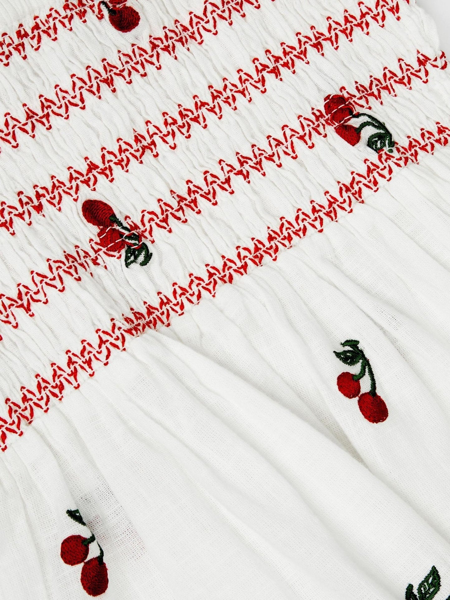 Angels By Accessorize White Cherry Embroidered Cotton Dress image 2