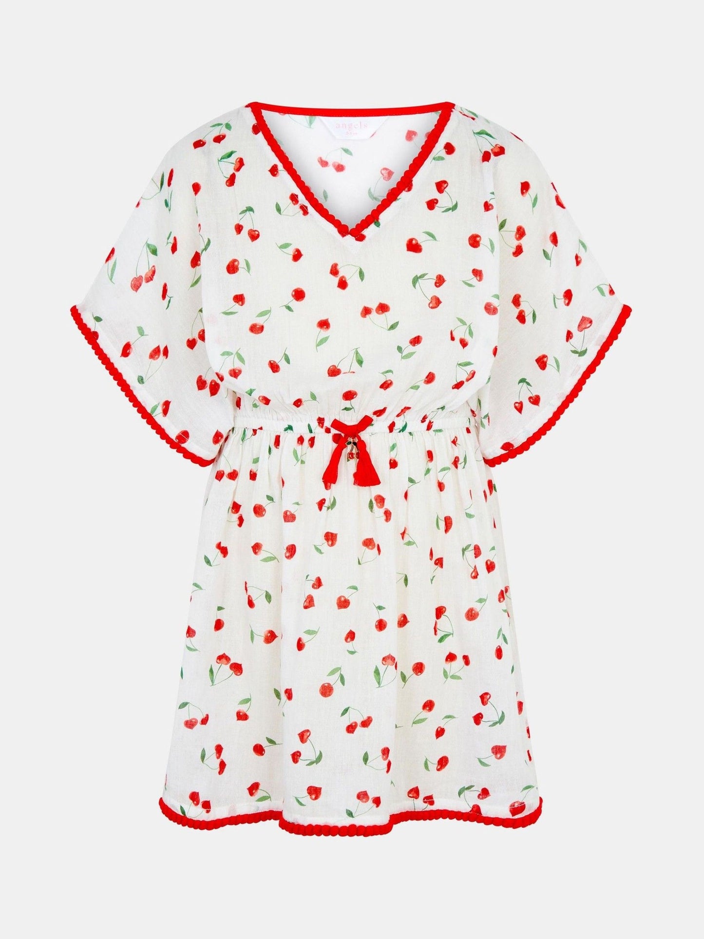 Angels By Accessorize White Cherry Print Kaftan image 1