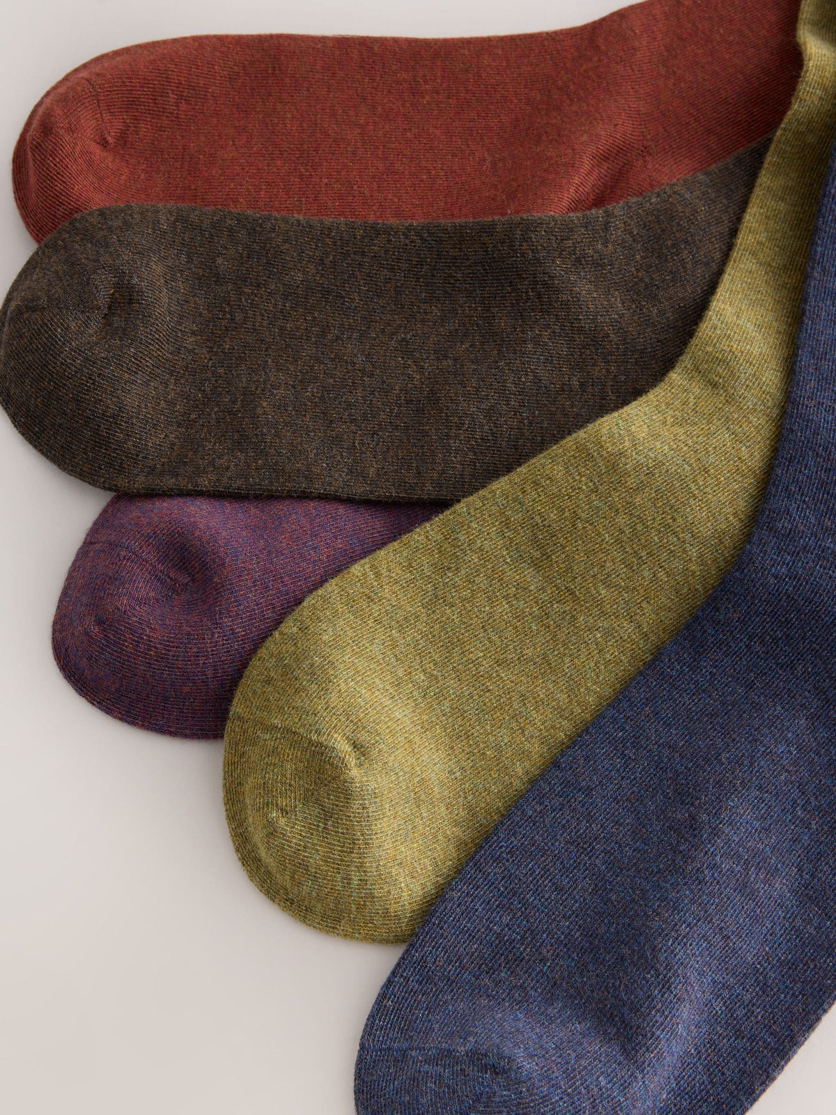 Rich Red/Green Marl Embroidered Lasting Fresh Socks - image 3