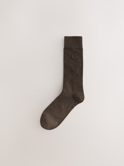 Rich Red/Green Marl Embroidered Lasting Fresh Socks - image 6