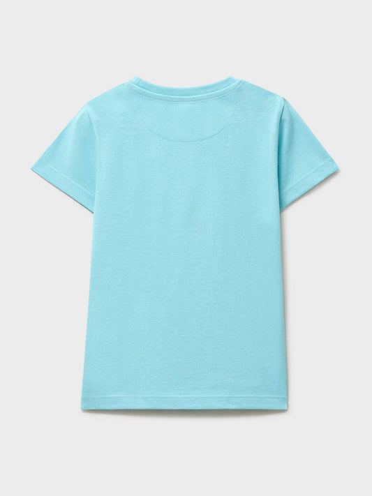 Dsiney Kidz - Crew Clothing Blue Cotton Graphic T-Shirt image 2