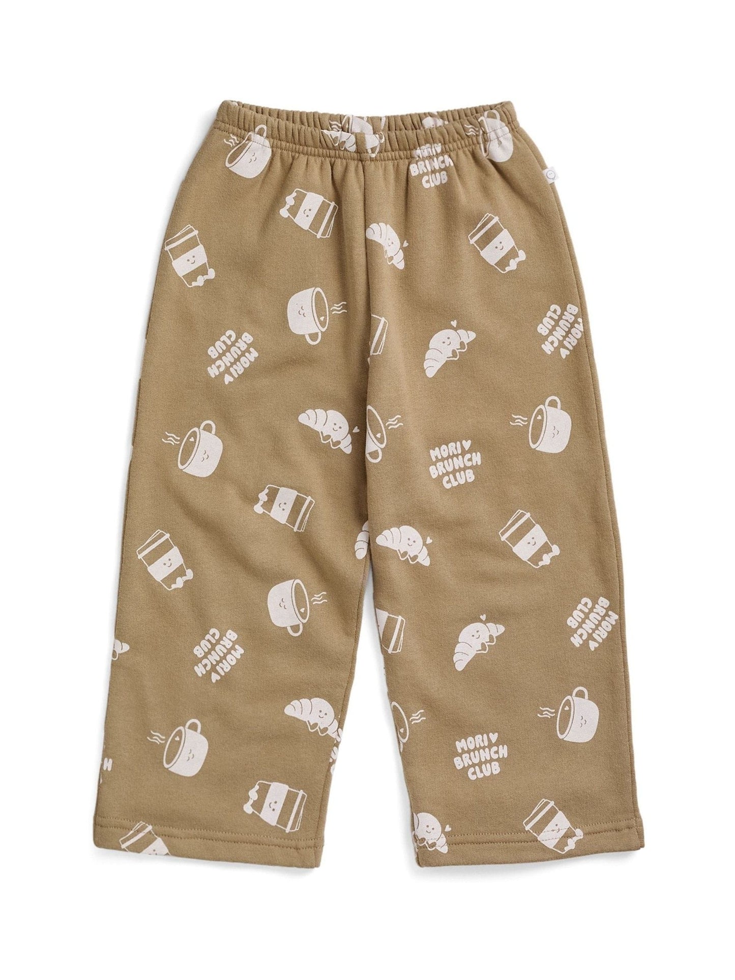 MORI Cream Brunch Club Wide Leg Joggers image 3