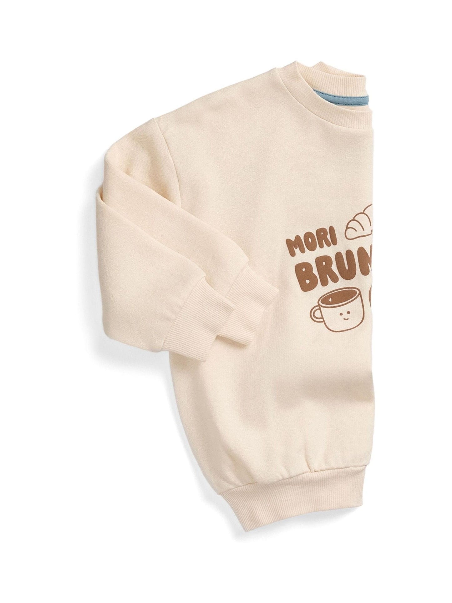 Dsiney Kidz - MORI Brown Brunch Club Oversized Placement Print Sweatshirt image 3