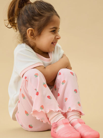 MORI Pink Sweet Strawberry Oversized Cotton T-Shirt image 3