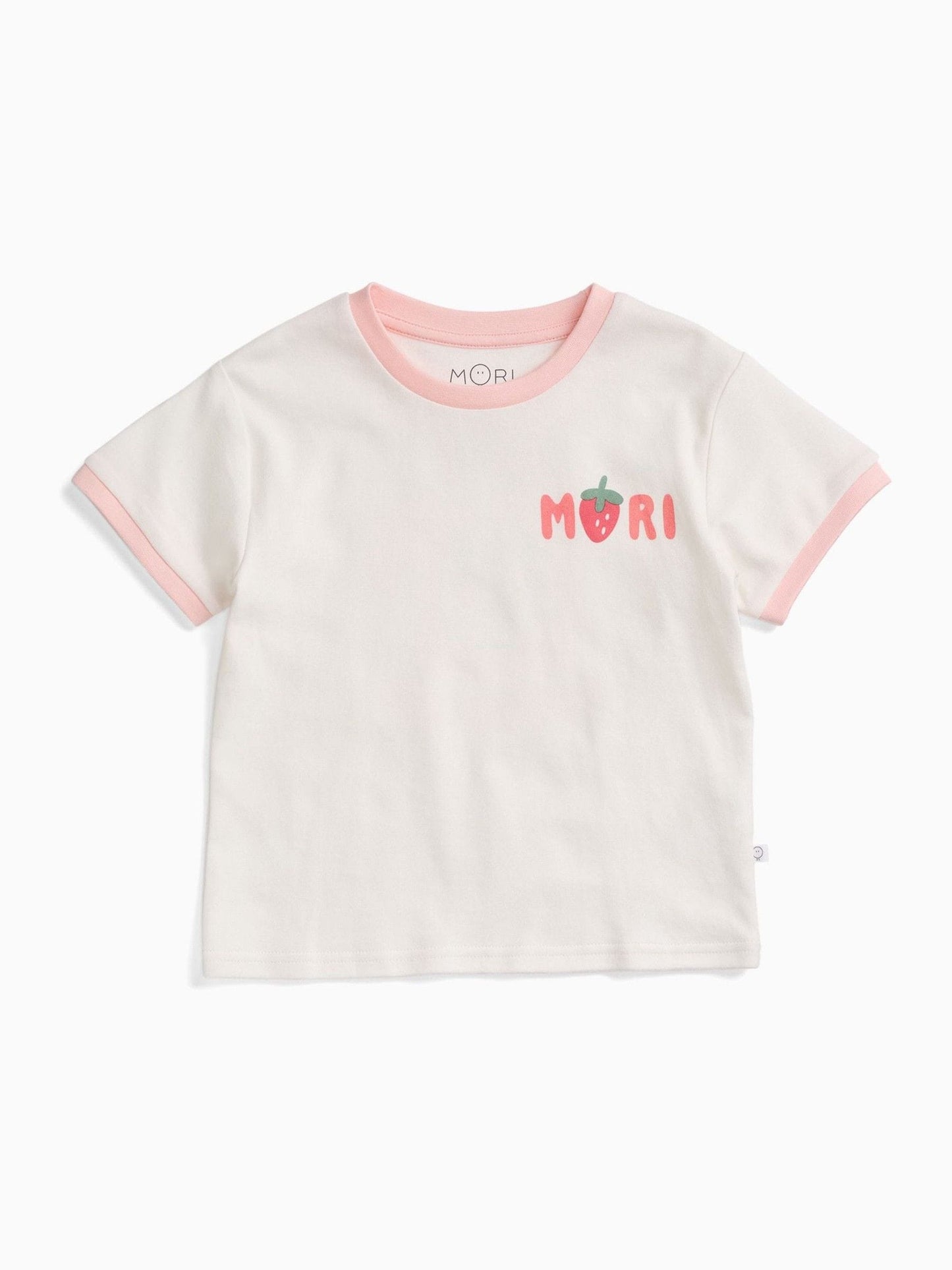 MORI Pink Sweet Strawberry Oversized Cotton T-Shirt image 4