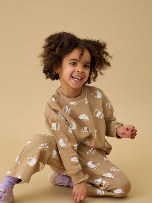 Dsiney Kidz - MORI Cream Brunch Club Oversized Soft Sweatshirt image 1