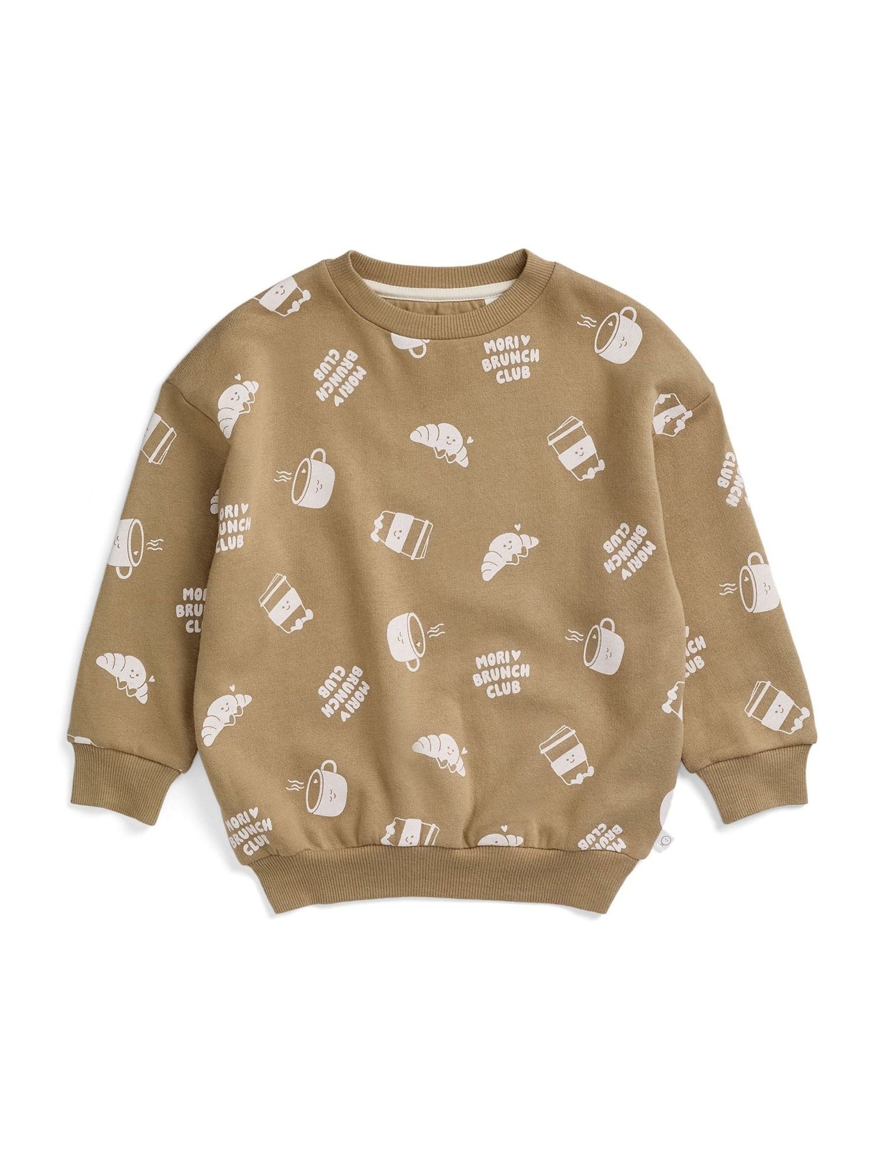 Dsiney Kidz - MORI Cream Brunch Club Oversized Soft Sweatshirt image 3
