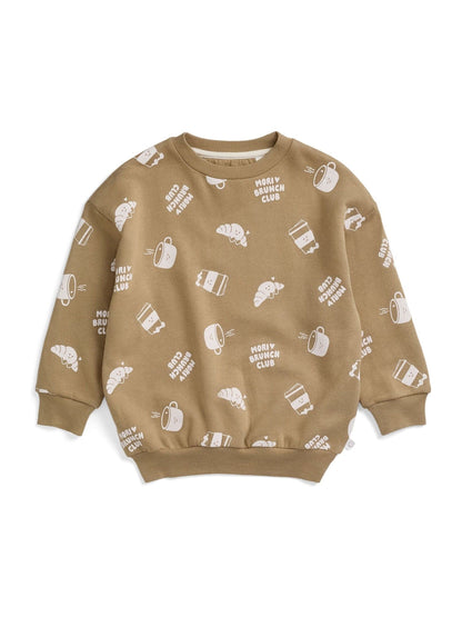 Dsiney Kidz - MORI Cream Brunch Club Oversized Soft Sweatshirt image 3