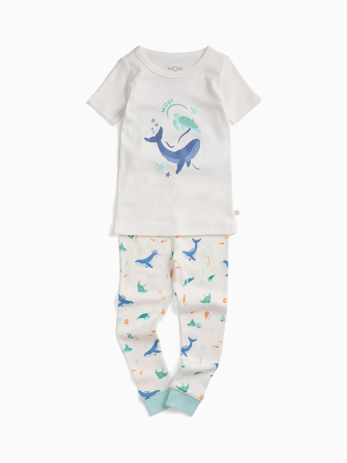 MORI Cream Ocean Dream Supersoft Short Sleeve Pyjamas - image 1