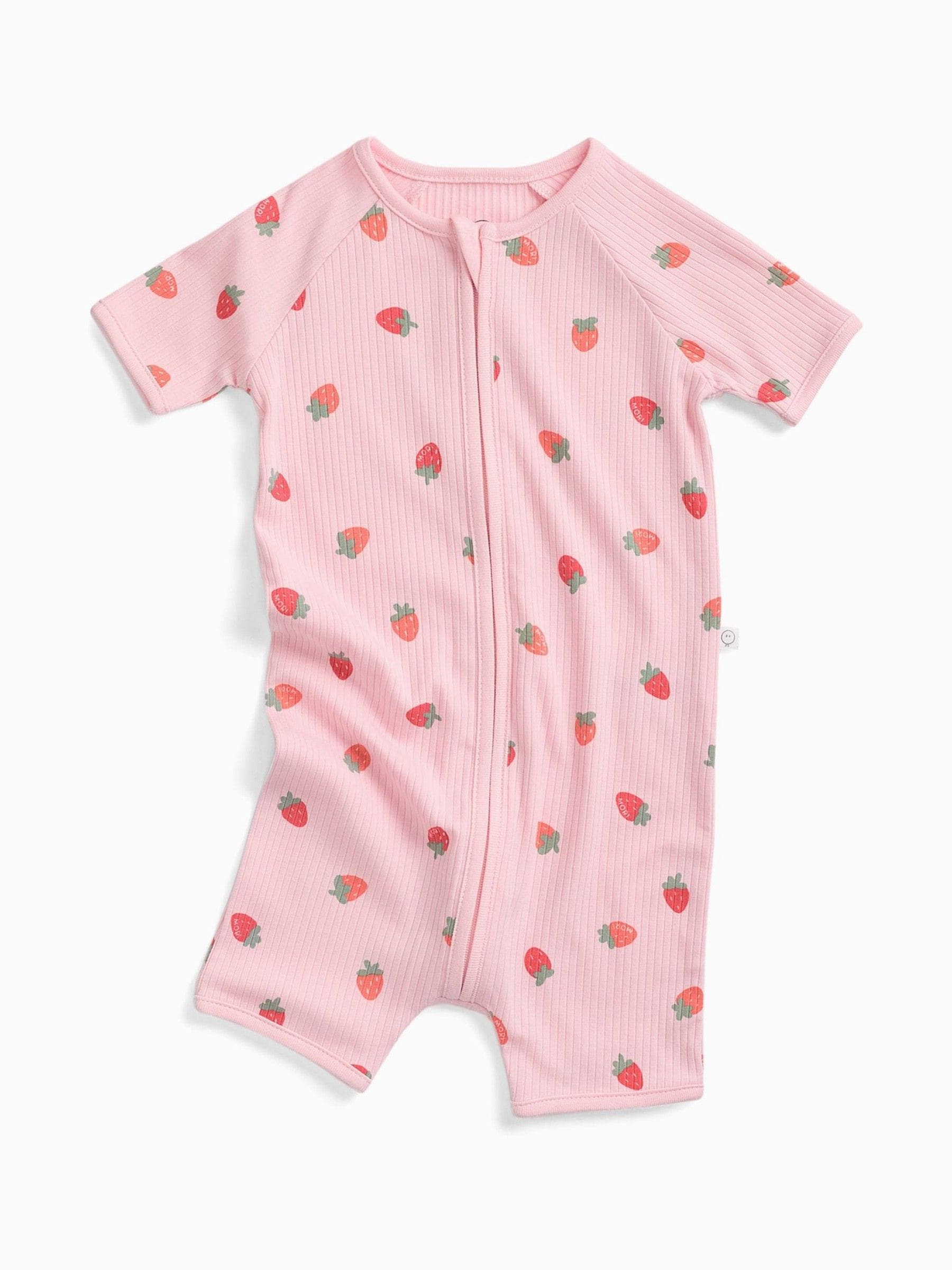 MORI Pink Strawberry Fields Supersoft Ribbed Flare Leggings image 3