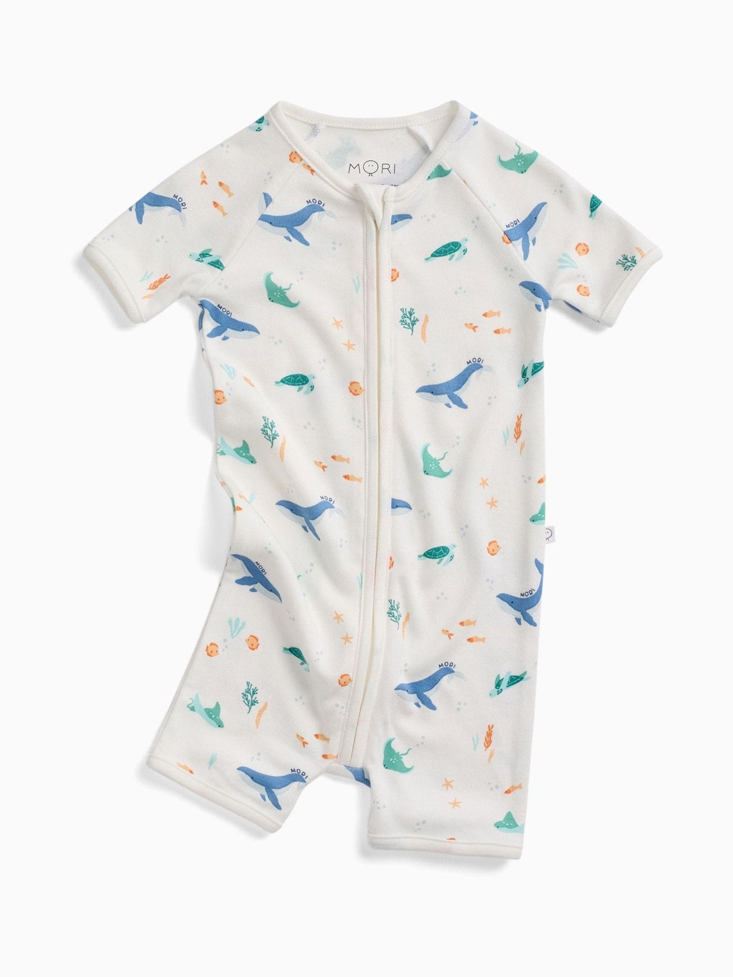 MORI Cream Ocean Dreams Supersoft Summer Zip Up Romper image 3
