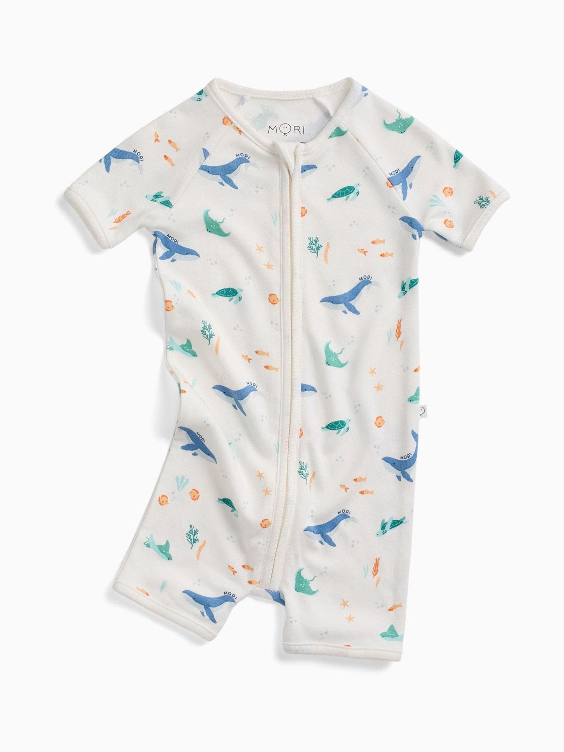 MORI Cream Ocean Dreams Supersoft Summer Zip Up Romper image 3
