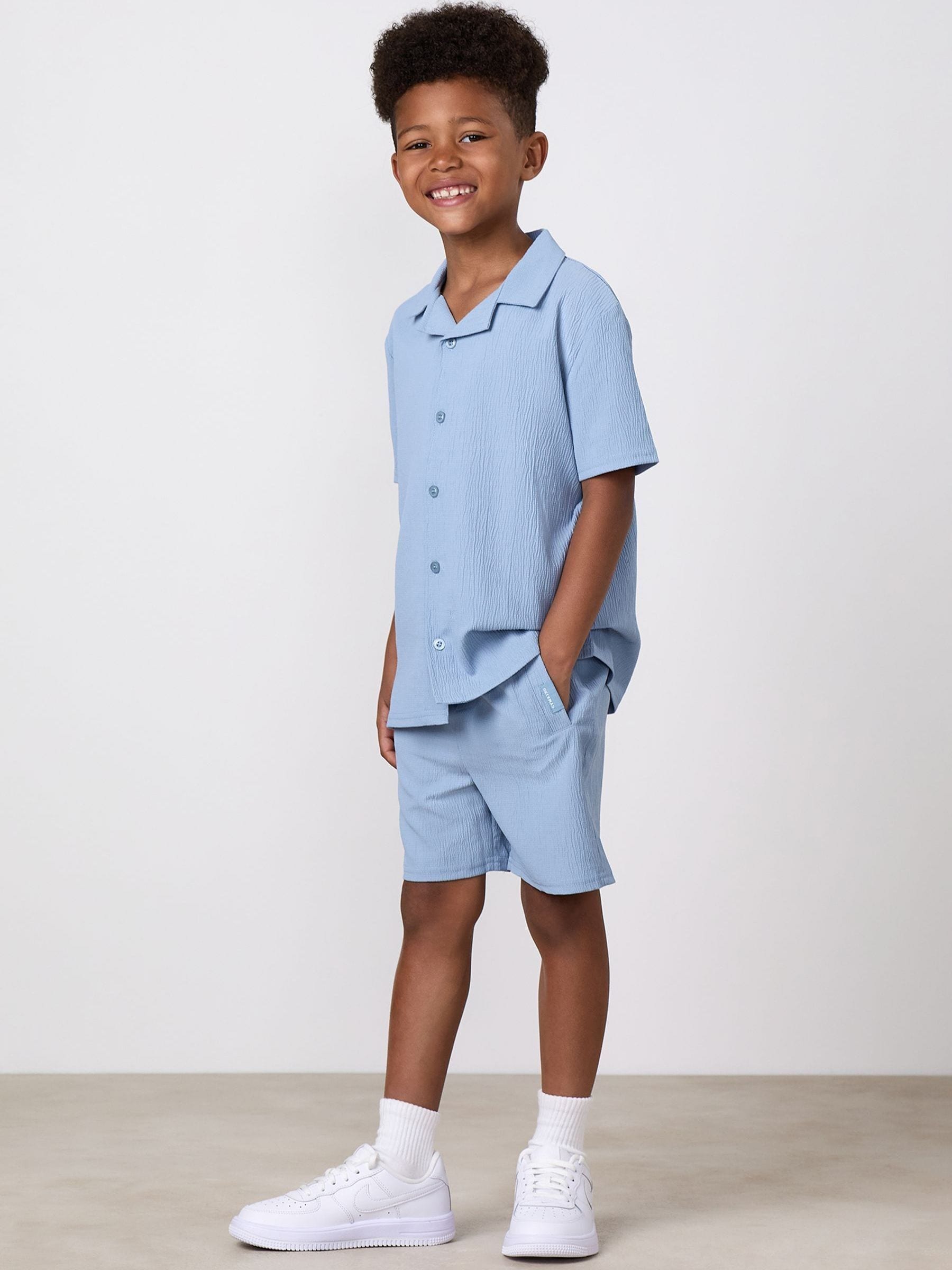 Dsiney Kidz - Gym King Blue Junior Signature Woven Shorts image 1