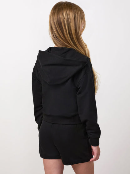 Dsiney Kidz - Gym King Black Junior Victory Boxy Full Zip Hoodie image 2