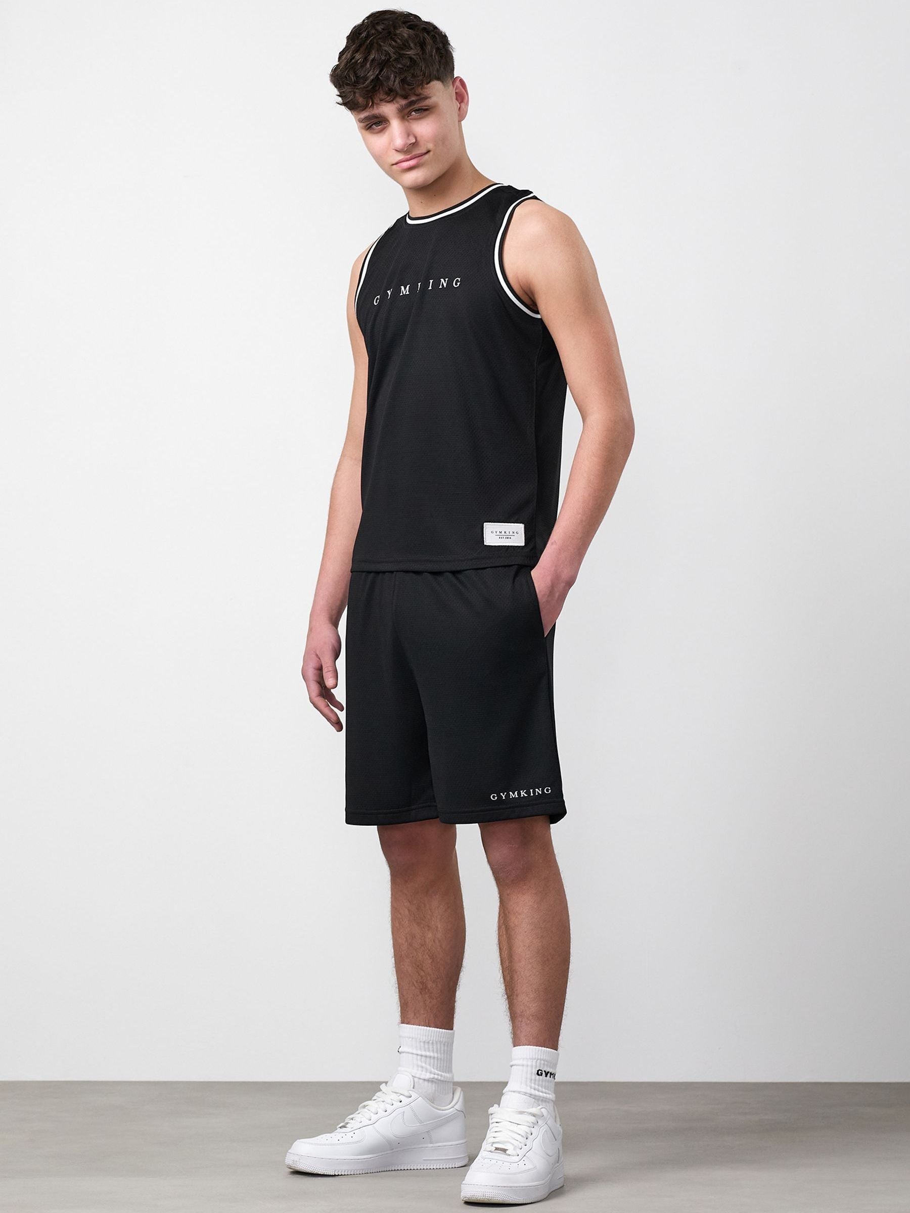 Dsiney Kidz - Gym King Black Mini Brooklyn Mesh Shorts image 1