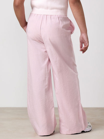 Gym King Pink Junior Signature Woven Trousers image 2