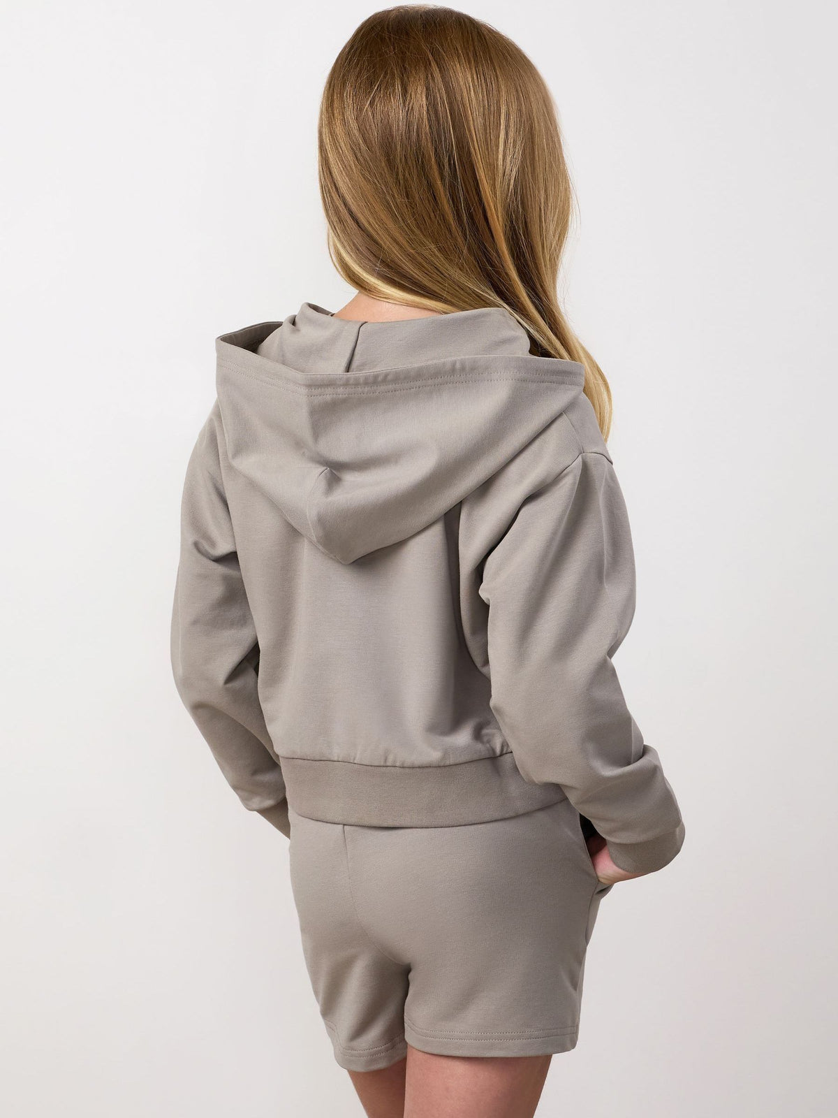 Dsiney Kidz - Gym King Brown Mini Victory Boxy Full Zip Hoodie image 2
