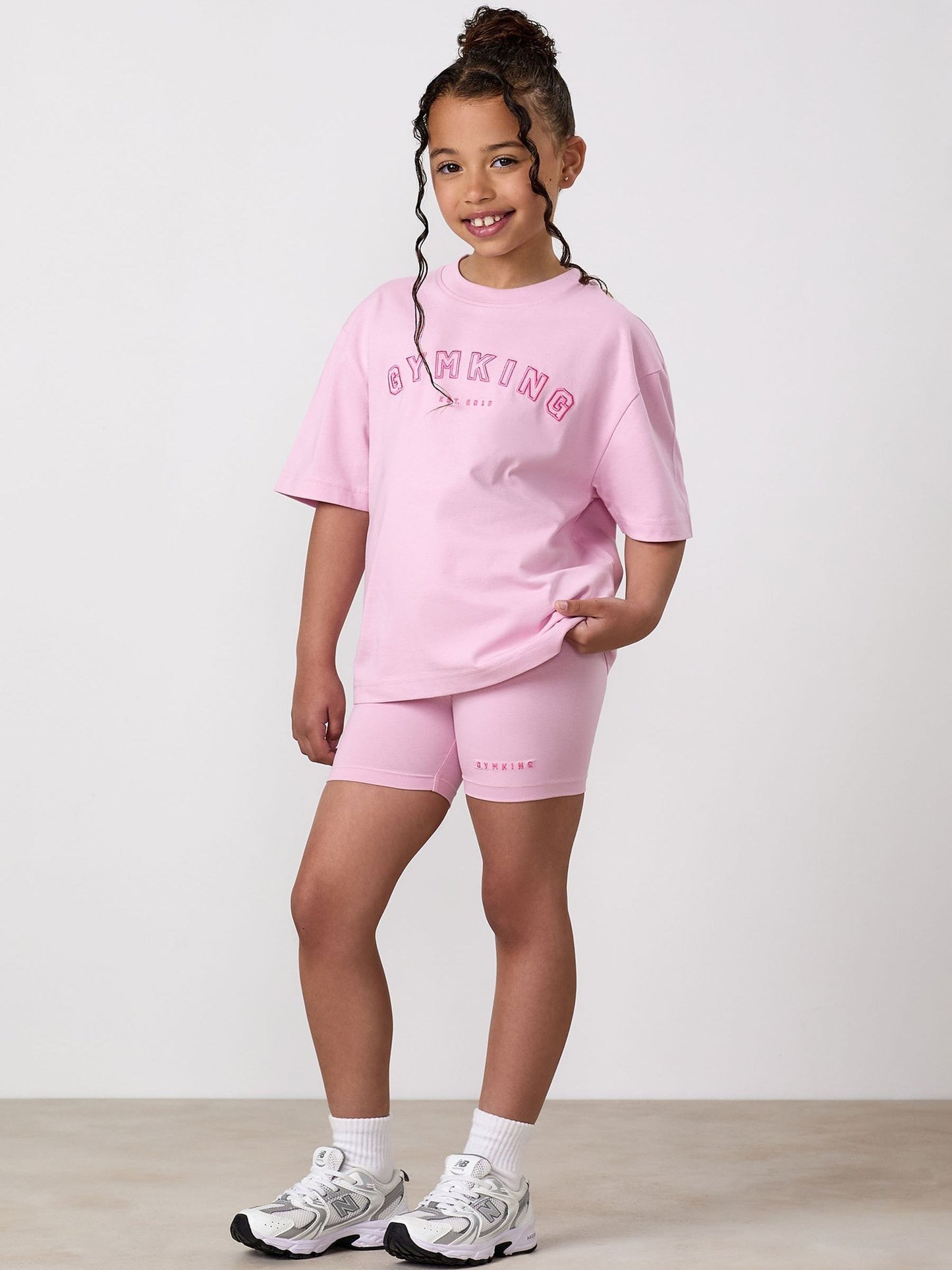 Dsiney Kidz - Gym King Pink Junior Shadow Boyfriend T-Shirt image 1