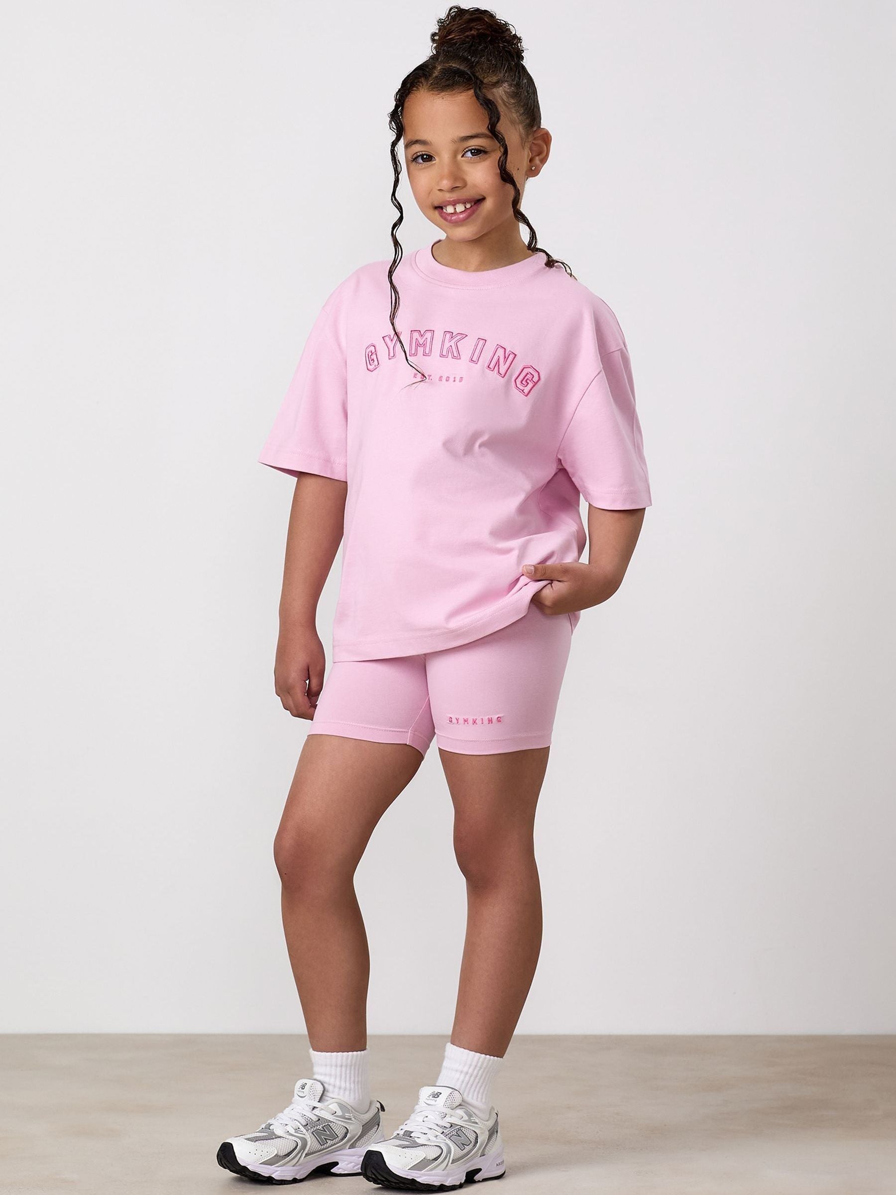 Dsiney Kidz - Gym King Pink Junior Shadow Boyfriend T-Shirt image 1