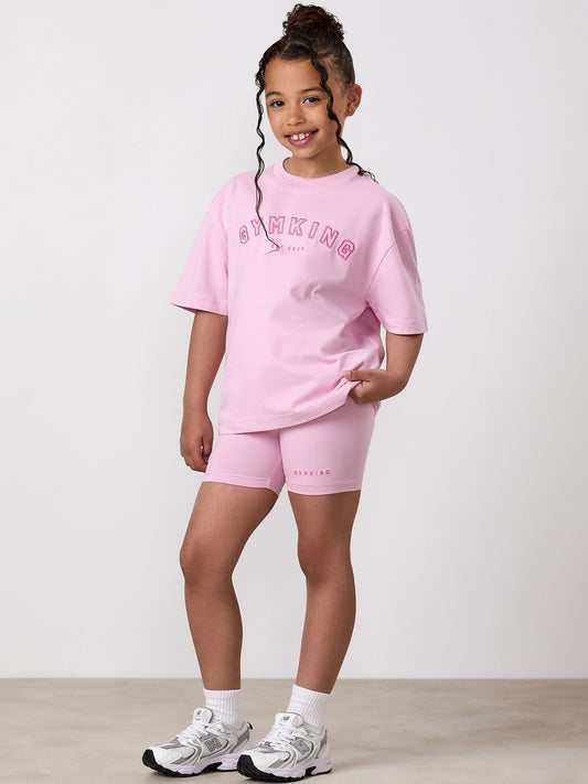 Dsiney Kidz - Gym King Pink Junior Shadow Boyfriend T-Shirt image 1
