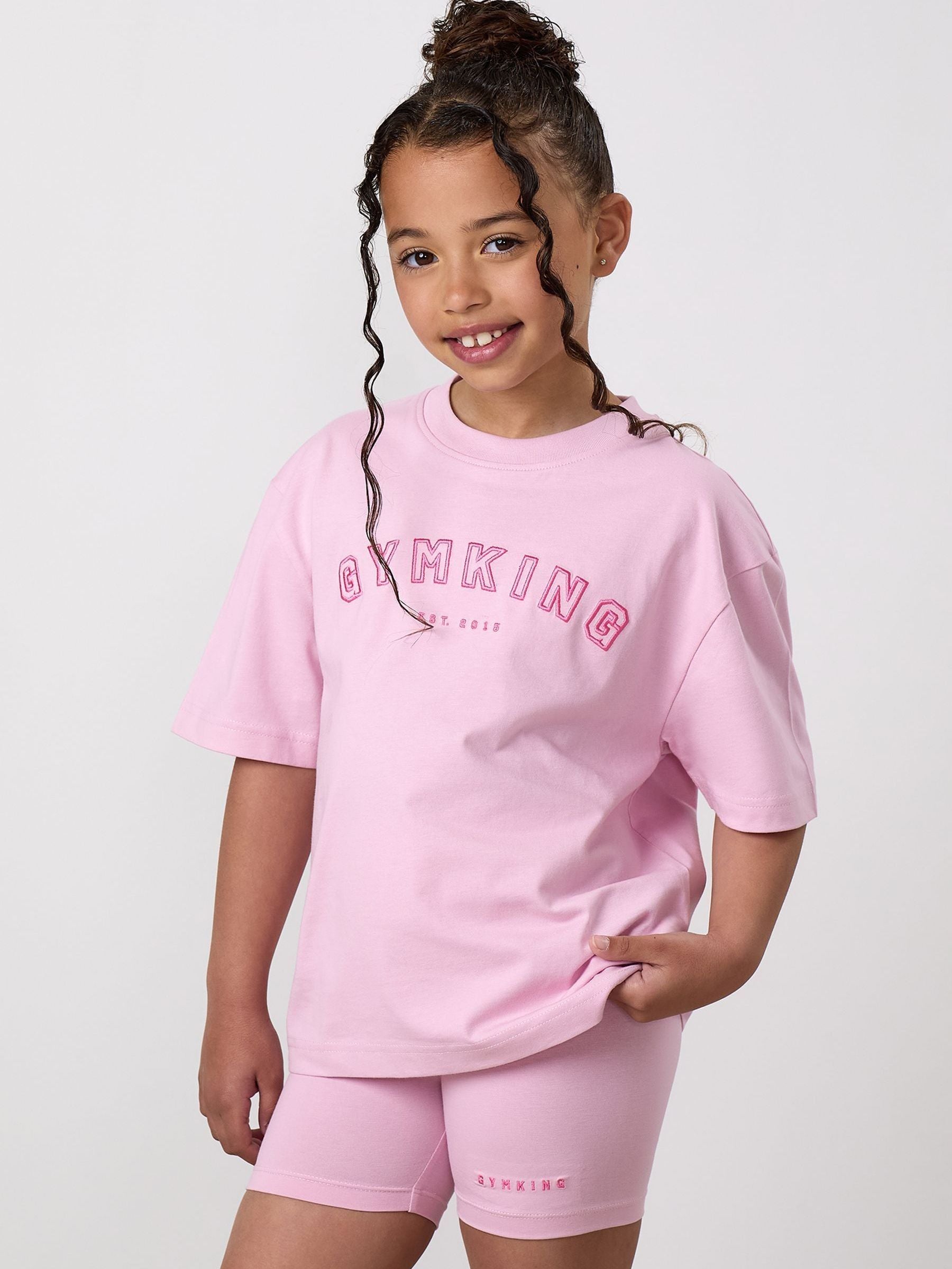 Dsiney Kidz - Gym King Pink Junior Shadow Boyfriend T-Shirt image 3