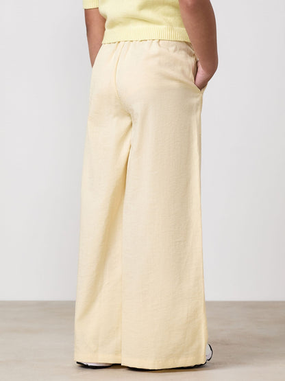 Gym King Yellow Junior Signature Woven Trousers image 2