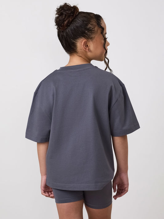 Dsiney Kidz - Gym King Grey Junior Shadow Boyfriend T-Shirt image 2