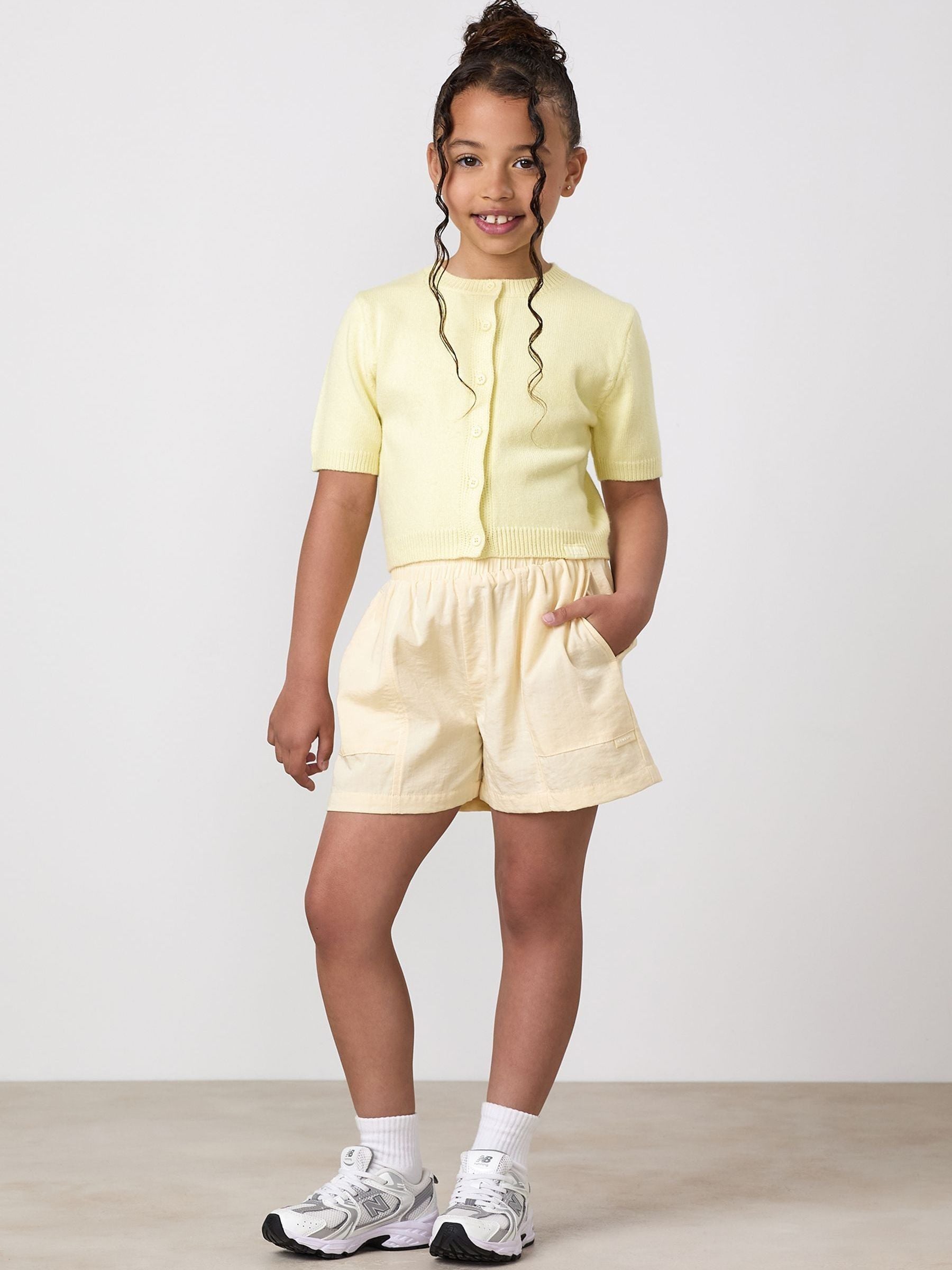 Dsiney Kidz - Gym King Yellow Junior Short Sleeve Knit Cardigan image 1