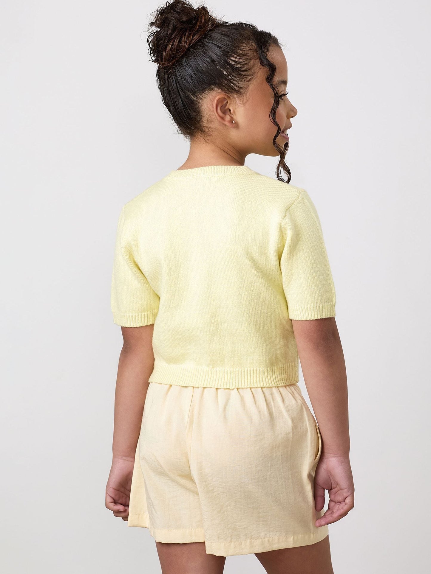 Dsiney Kidz - Gym King Yellow Junior Short Sleeve Knit Cardigan image 2