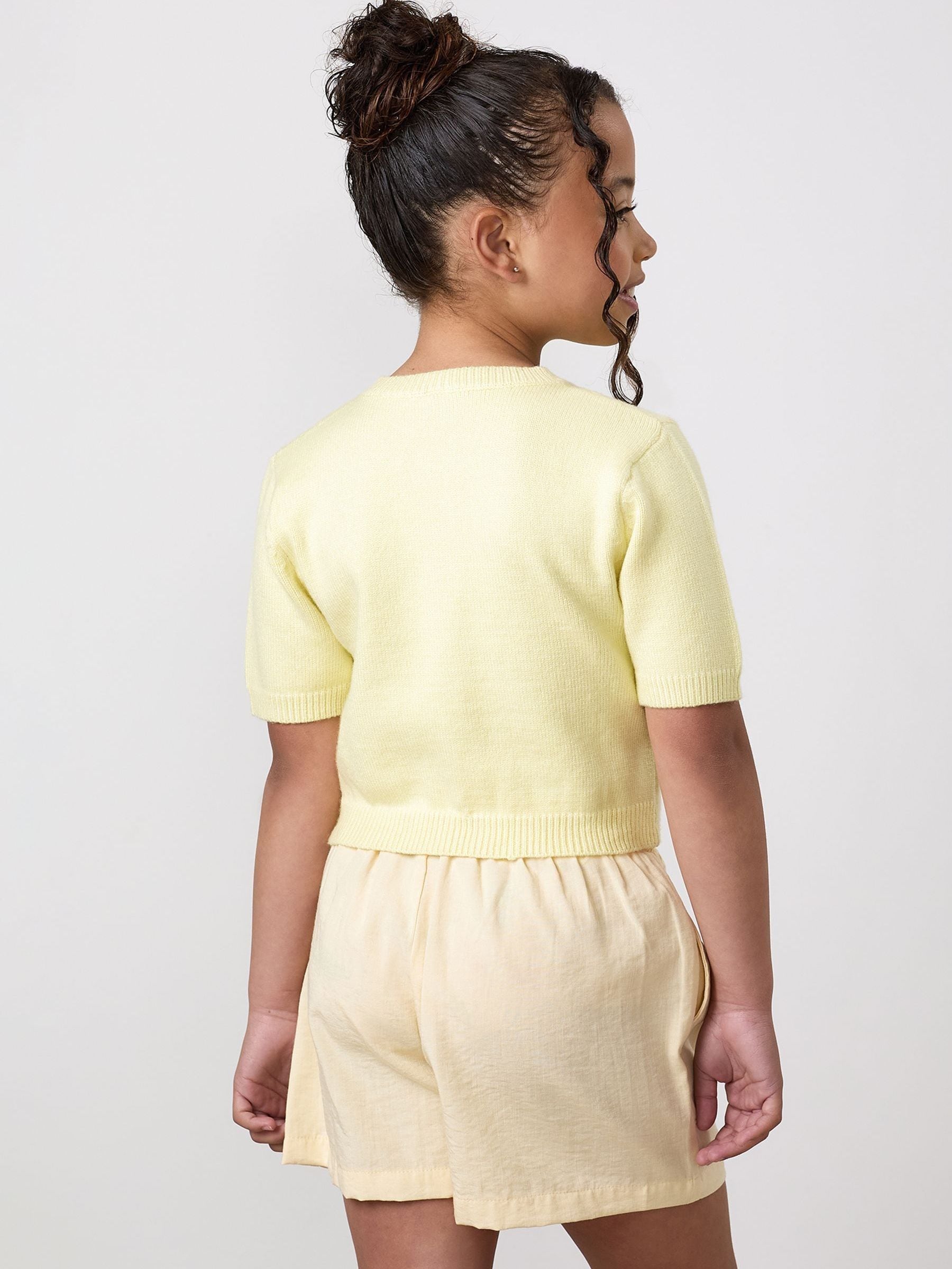 Dsiney Kidz - Gym King Yellow Junior Short Sleeve Knit Cardigan image 2