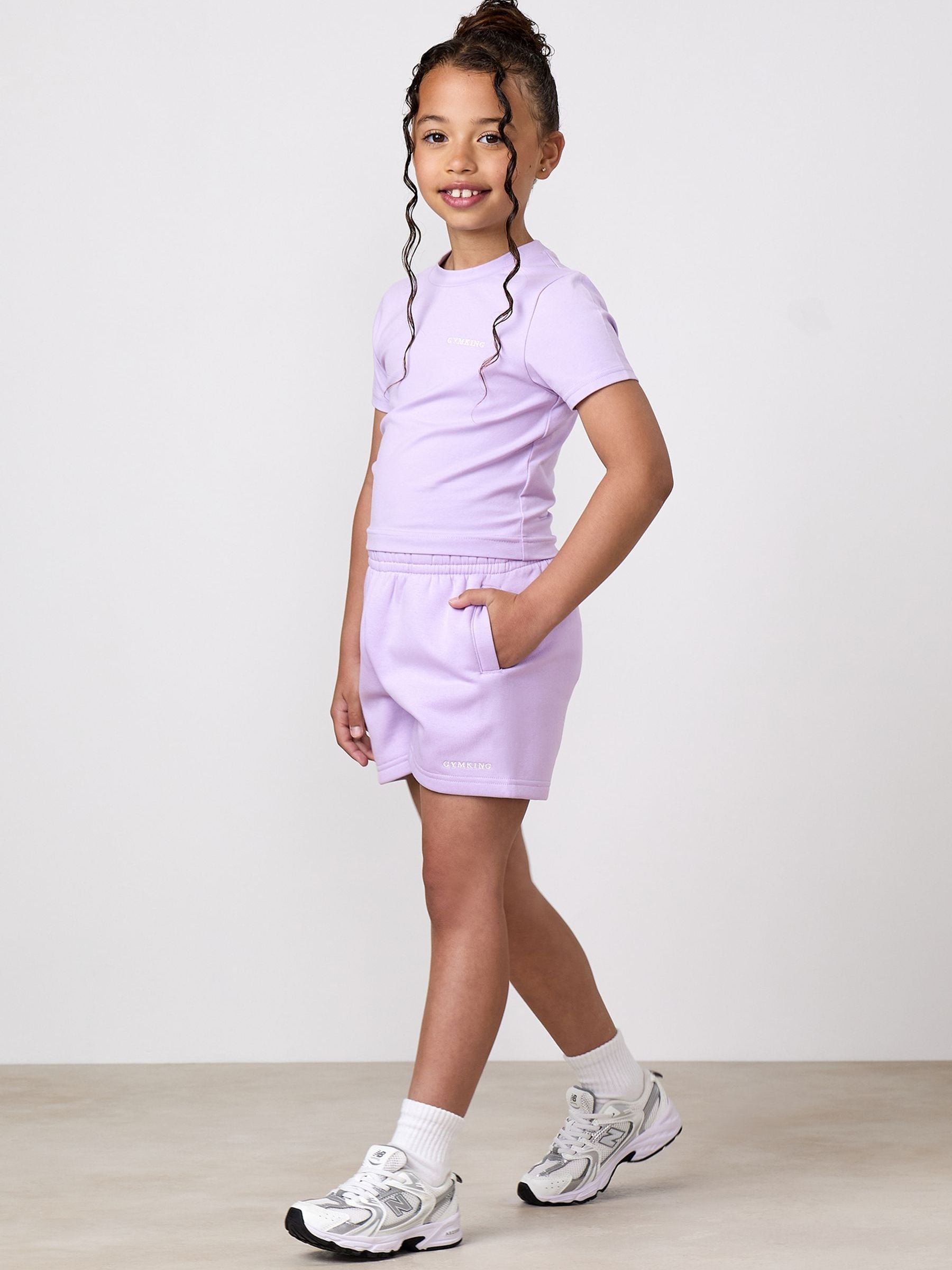Gym King Purple Junior 365 Fitted T-Shirt image 1