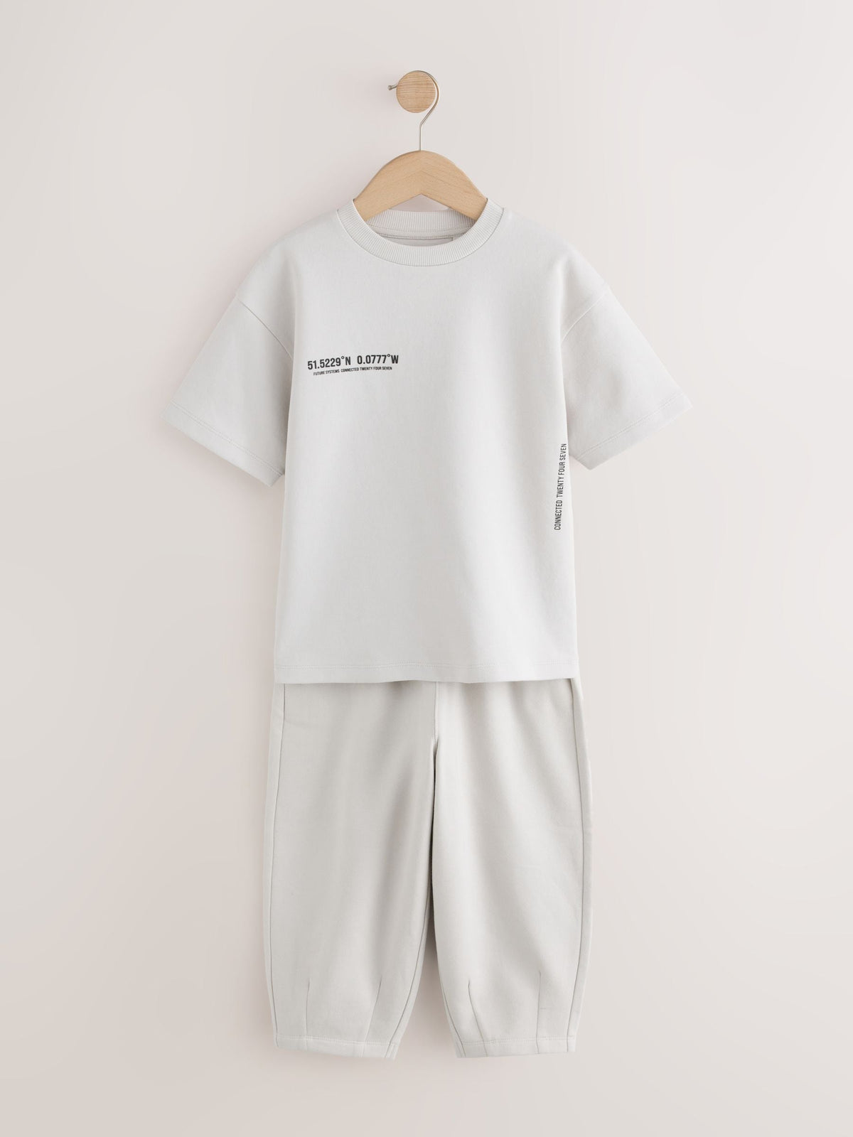 Light Grey Relaxed Fit Heavyweight T-Shirt and Joggers Set (3-16yrs) - image 1