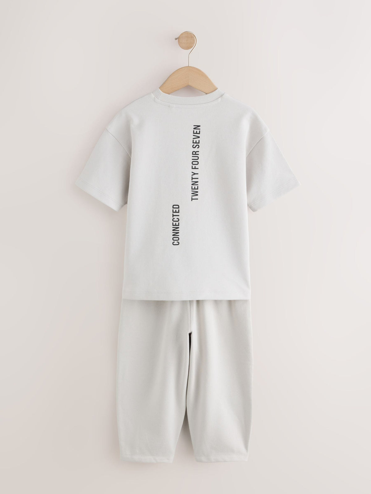 Light Grey Relaxed Fit Heavyweight T-Shirt and Joggers Set (3-16yrs) - image 2