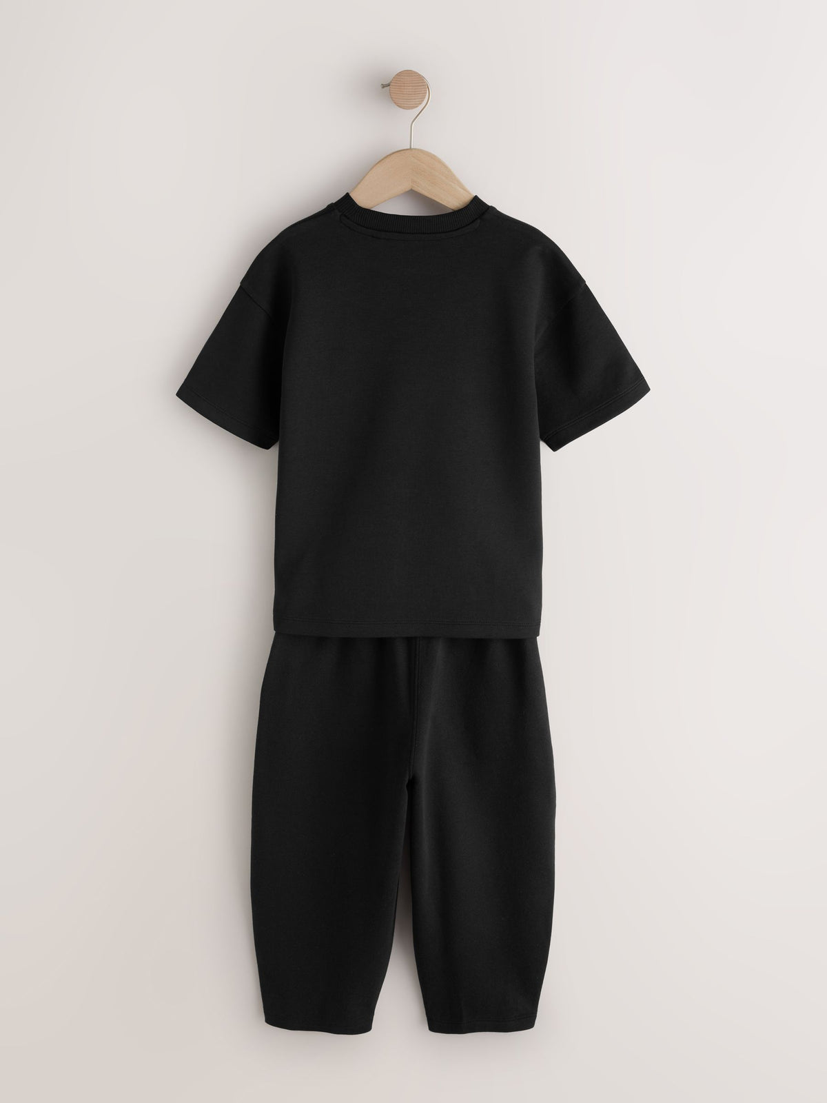 Black Relaxed Fit Heavyweight T-Shirt and Joggers Set (3-16yrs) - image 3