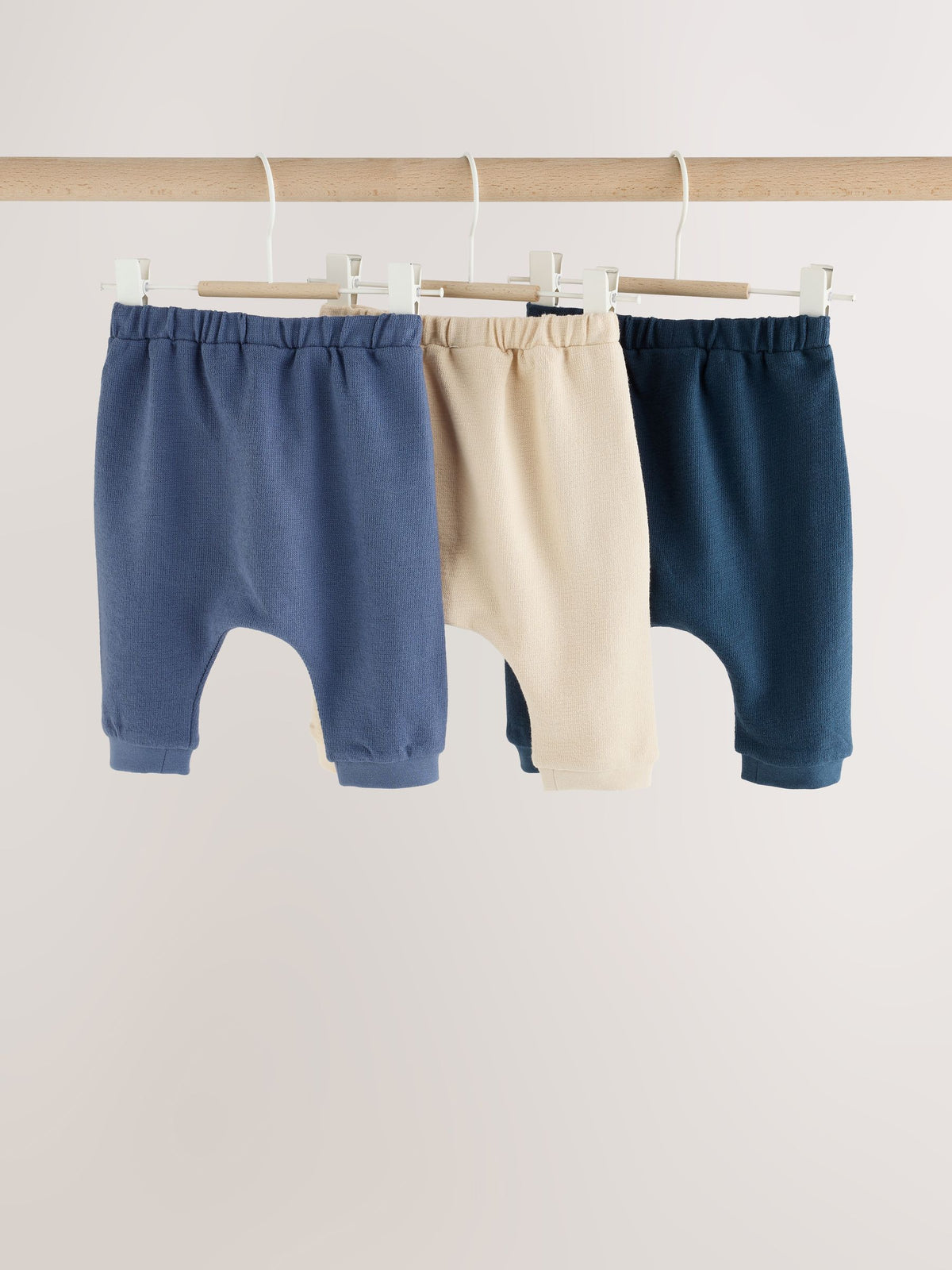 Blue/Neutral Baby Joggers 3 Pack (0mths-2yrs) - image 5