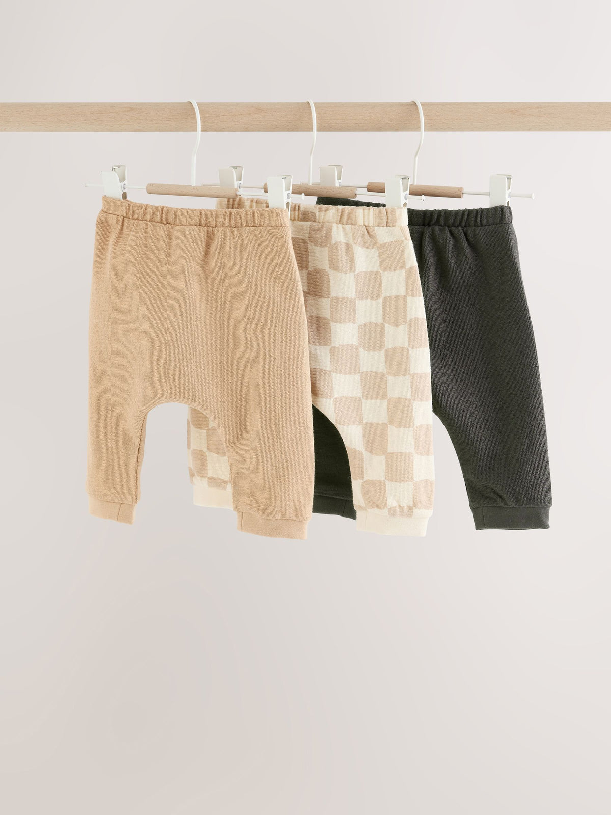 Grey Checkerboard Baby Joggers 3 Pack (0mths-2yrs) - image 5