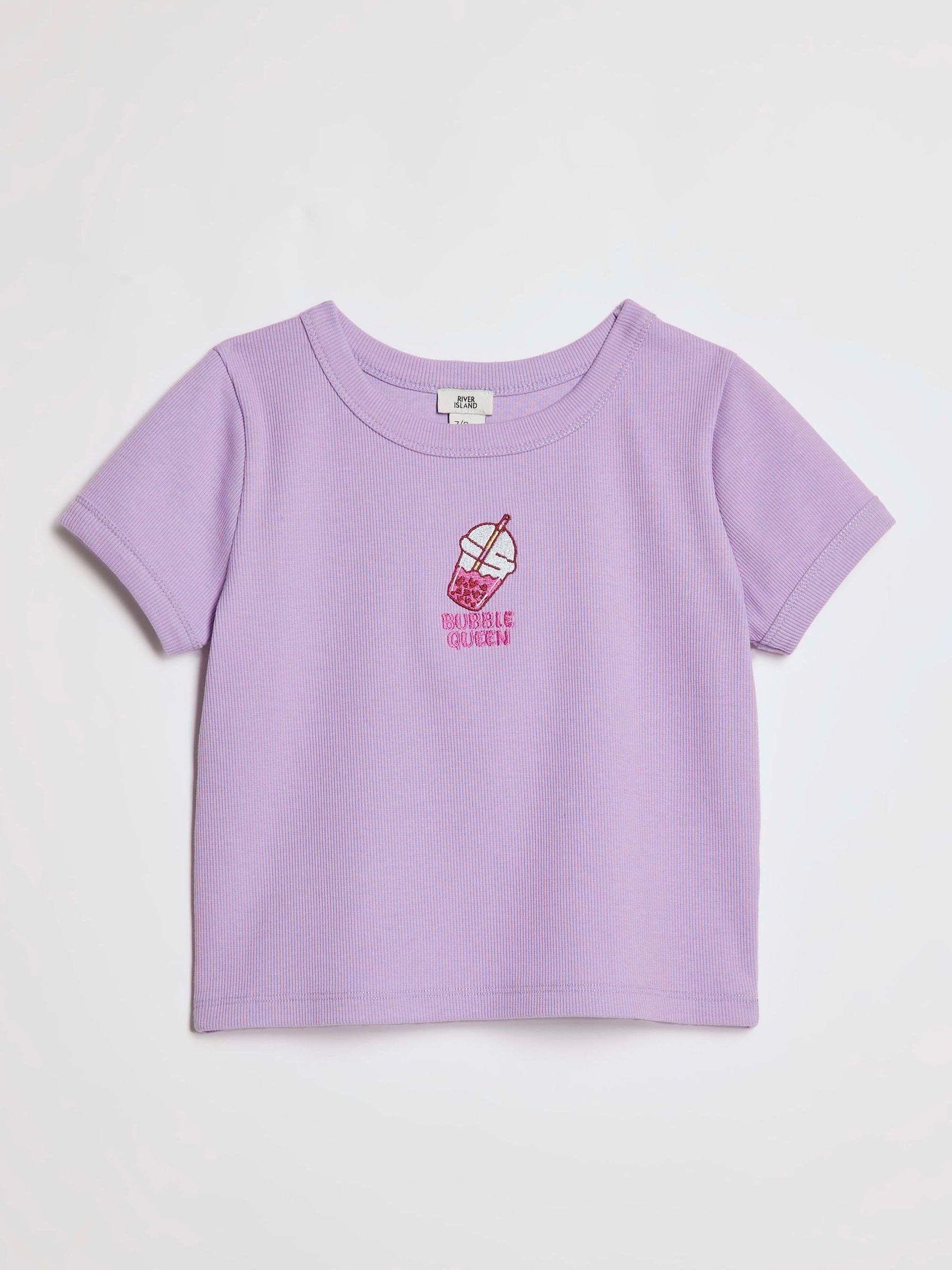 Dsiney Kidz - River Island Purple Bubble Queen Icon Baby T-Shirt image 1