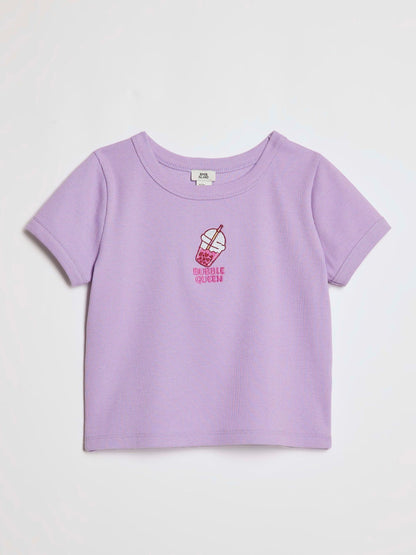 Dsiney Kidz - River Island Purple Bubble Queen Icon Baby T-Shirt image 1