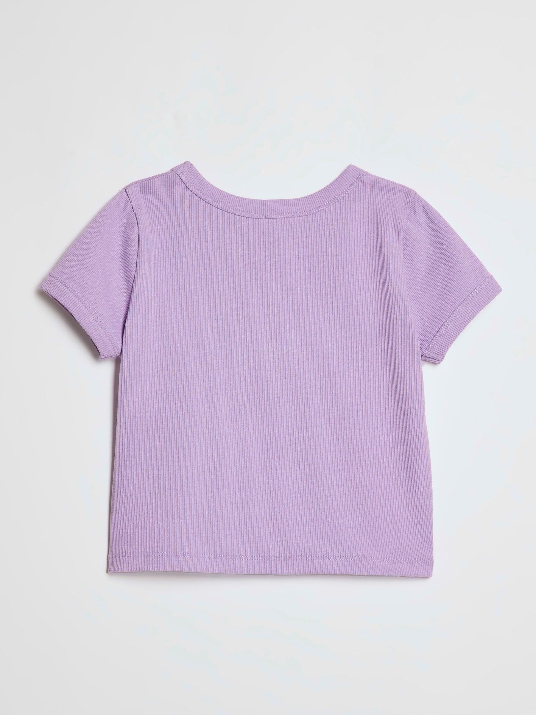 Dsiney Kidz - River Island Purple Bubble Queen Icon Baby T-Shirt image 2