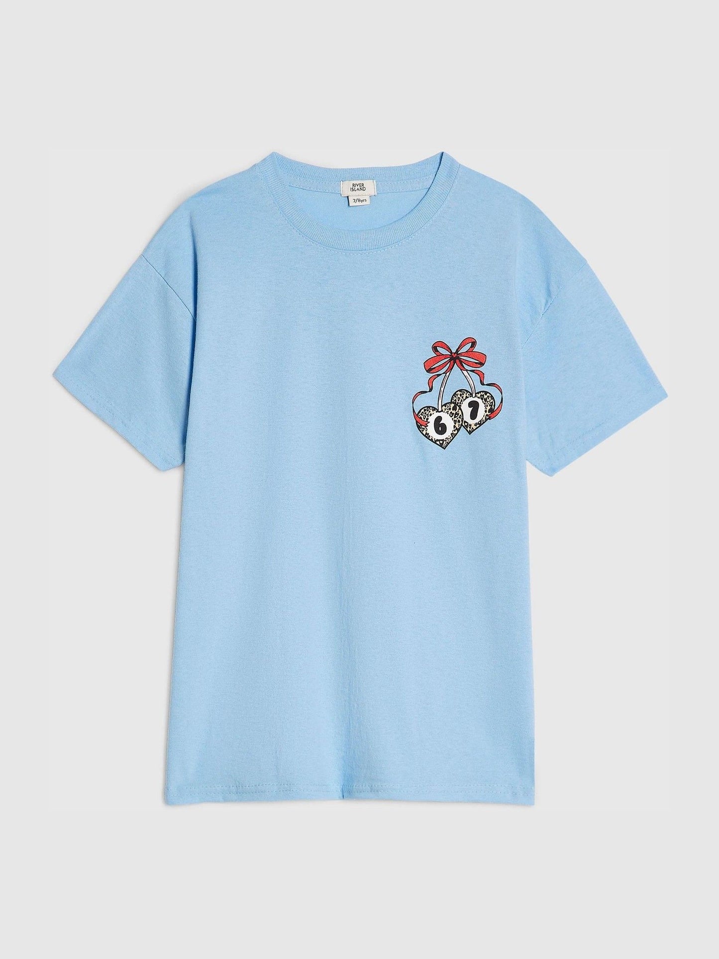 Dsiney Kidz - River Island Blue Girls Club T-Shirt image 2