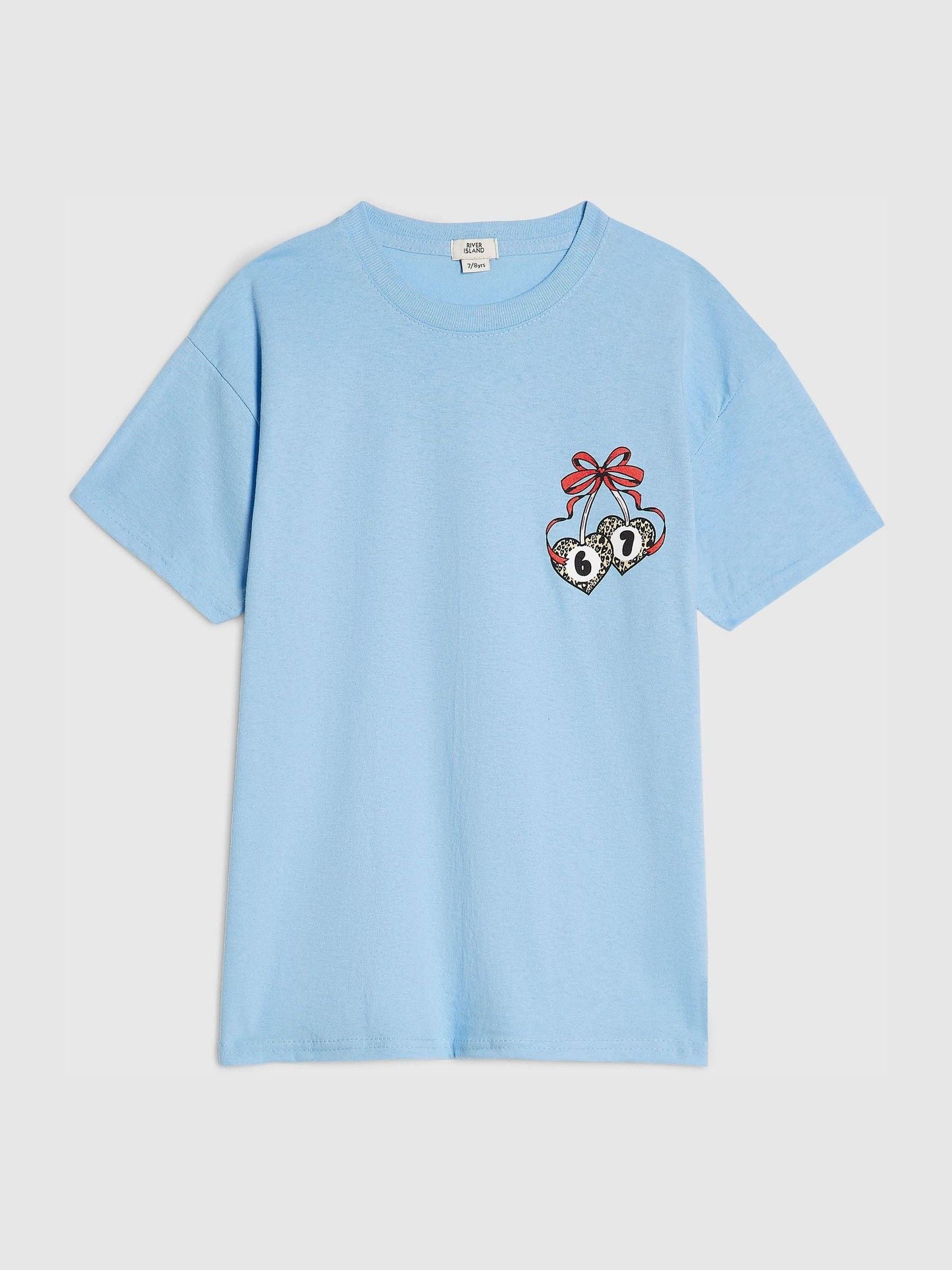 Dsiney Kidz - River Island Blue Girls Club T-Shirt image 2
