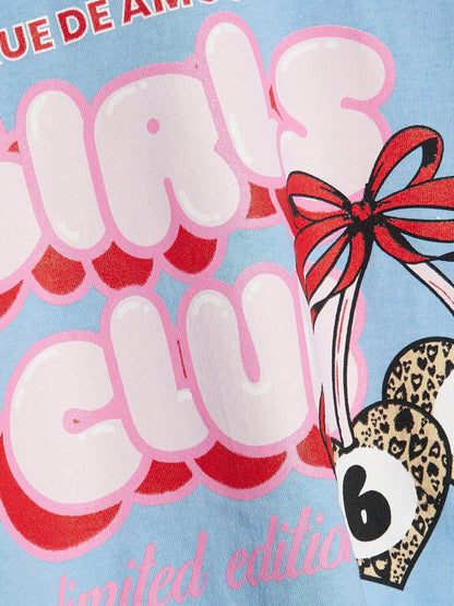 Dsiney Kidz - River Island Blue Girls Club T-Shirt image 4
