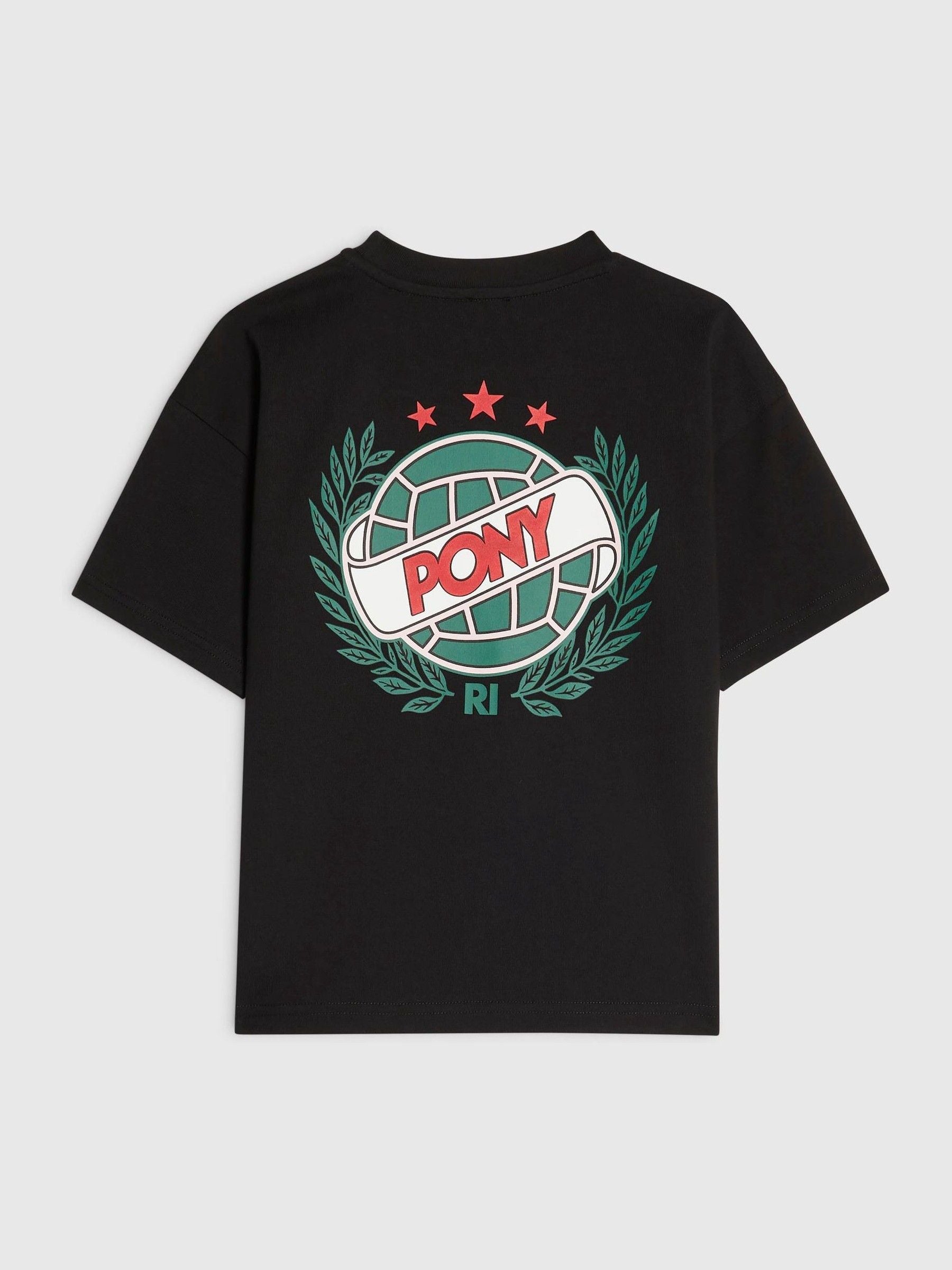 Dsiney Kidz - River Island Black Oversized Pony Crest T-Shirt image 1
