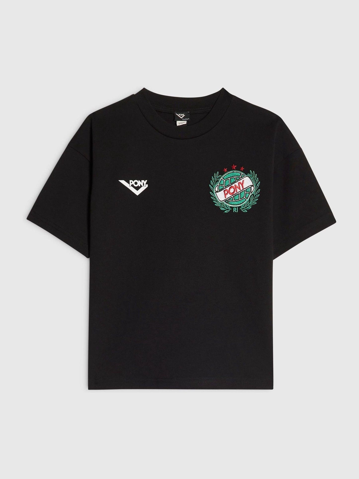 Dsiney Kidz - River Island Black Oversized Pony Crest T-Shirt image 2