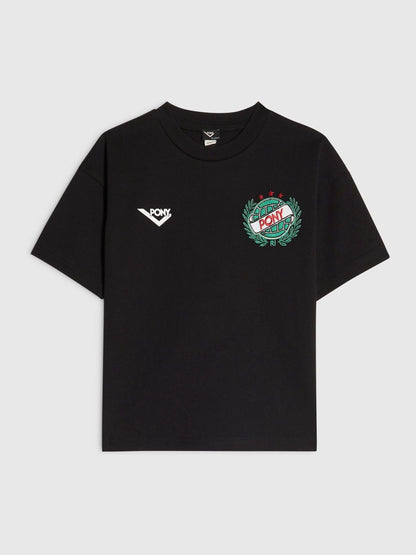 Dsiney Kidz - River Island Black Oversized Pony Crest T-Shirt image 2