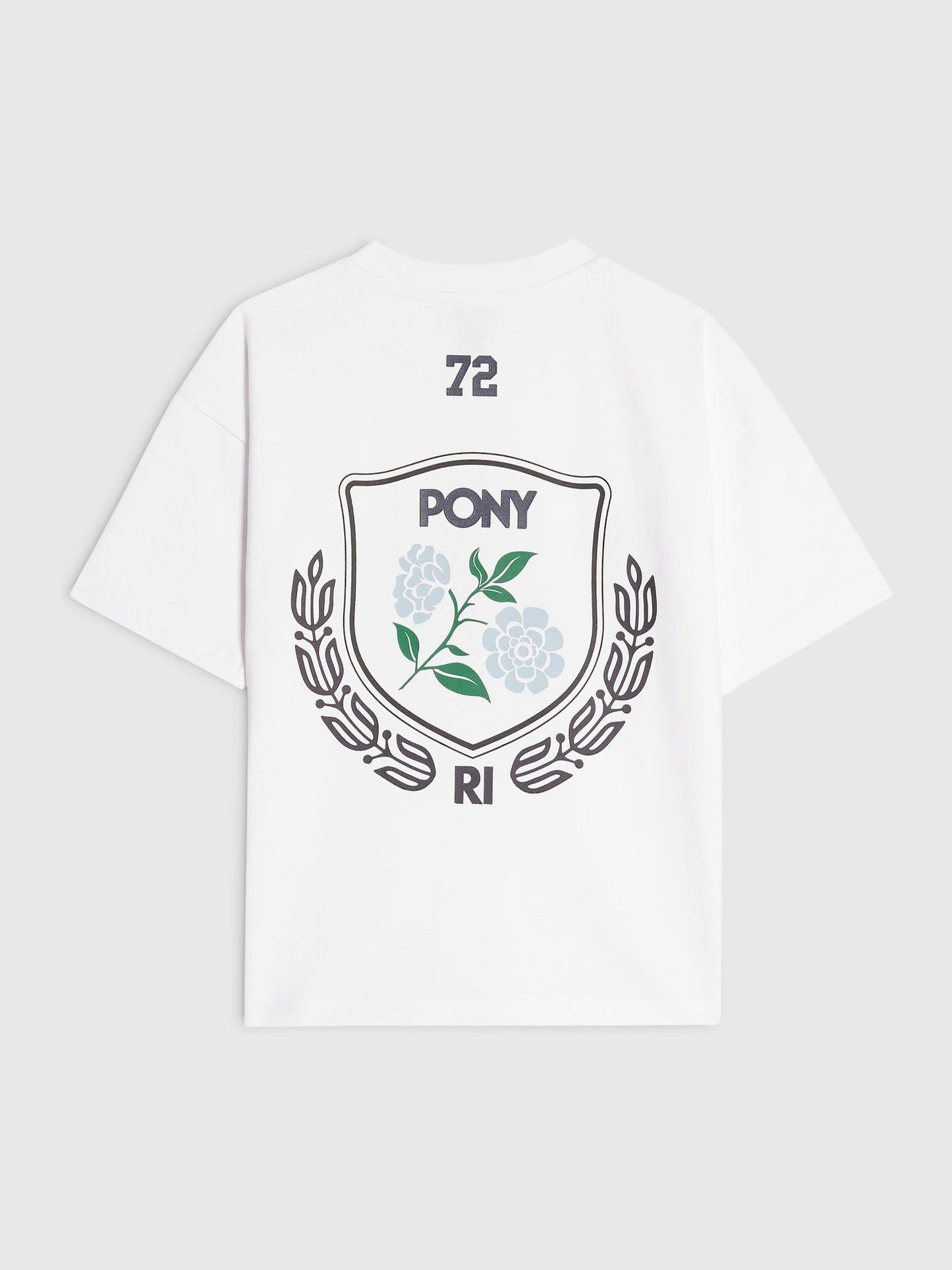 Dsiney Kidz - River Island White Oversized Pony Crest T-Shirt image 1